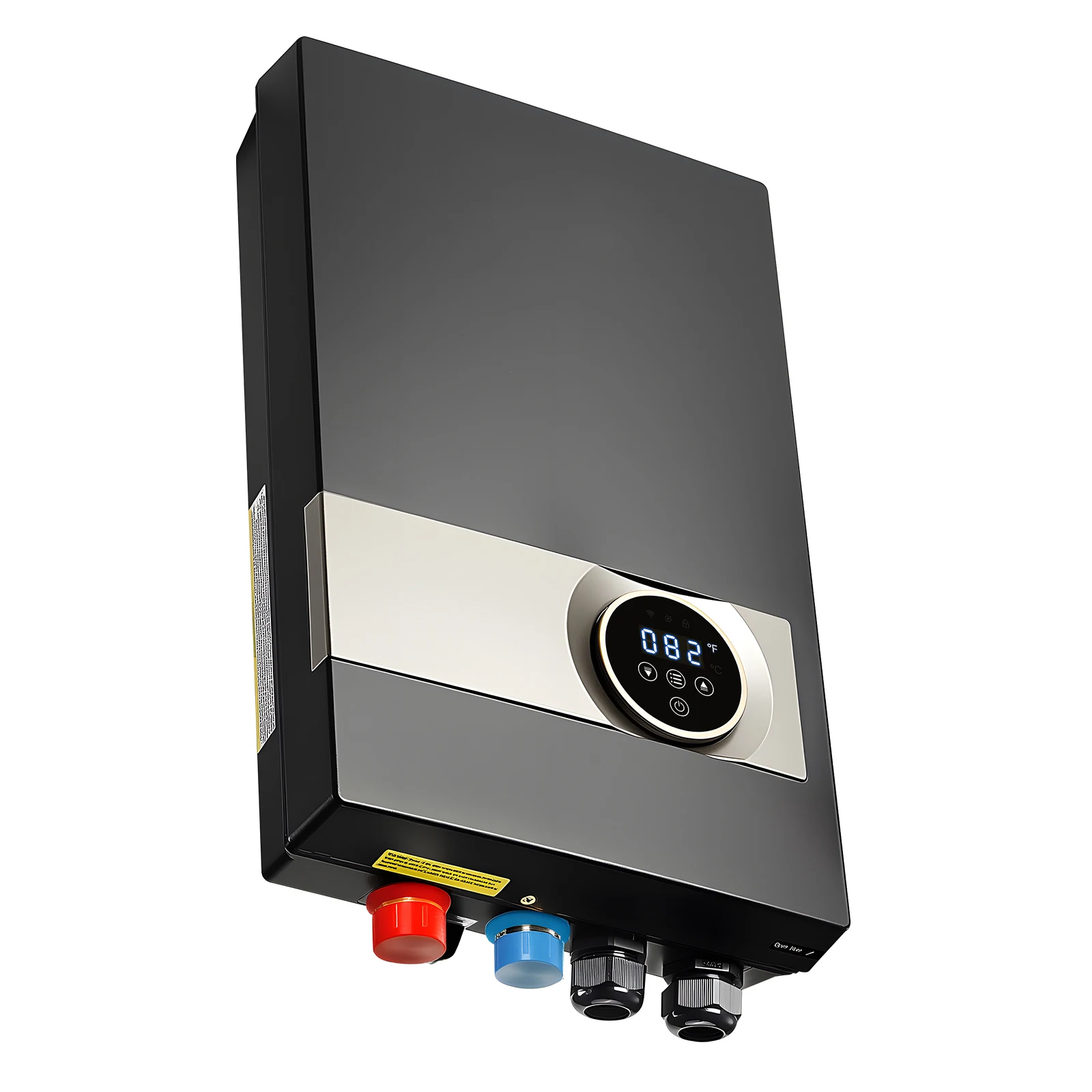 SucceBuy Tankless Electric Water Heater 27kW Instant Hot Water Heater Under Sink On Demand for Bathroom w/ LCD Touch Screen 240V 1