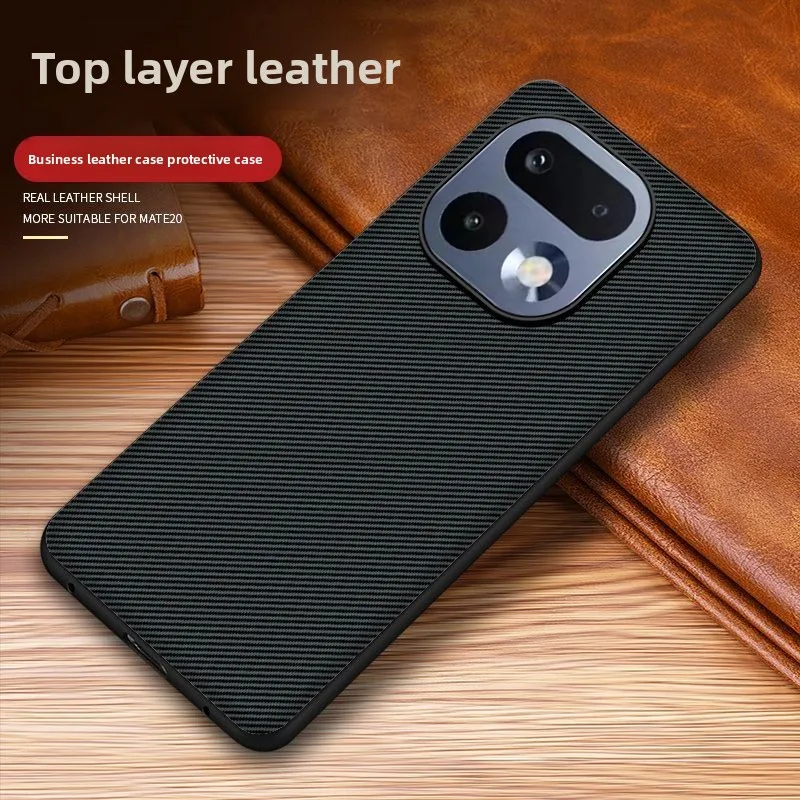 Stylish Kevlar Striped TPU Soft Shockproof Phone Case Cover
