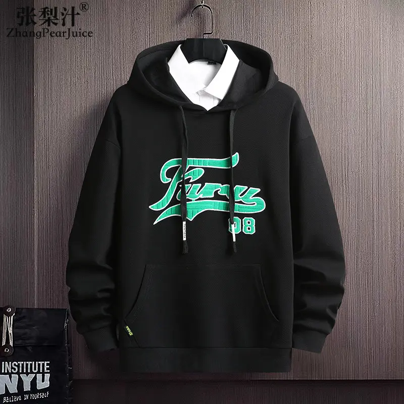 

New Mens Sweatshirt Casual Long Sleeves Shirts Men Streetwear Korean Fashion Crew Sweatshirt Spring Autumn Clothes For Men