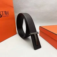 Men's Belt High Quality T Buckle Leather Strap Male Belt For Men Business Casual Jeans Luxury Brand