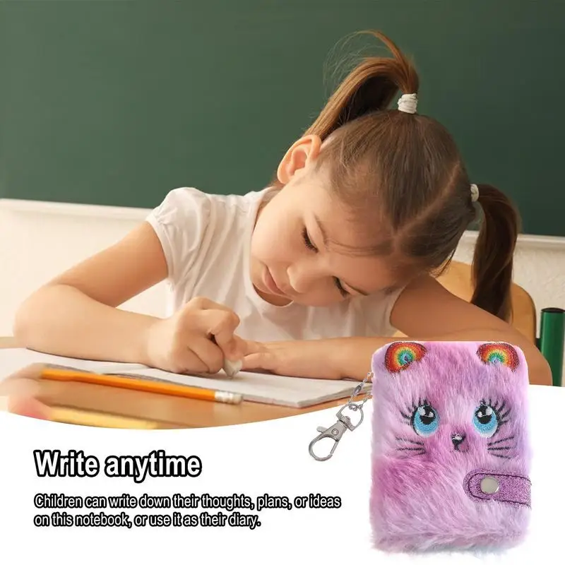 Notebook Notebooks for Girls Cute Diary Writing Paper Plush Child Cat Journal  Ages 8-12 - AliExpress