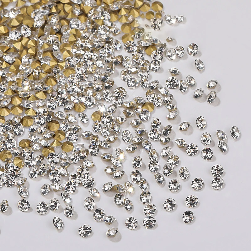 Manicure Tools Nail Sharp Bottom Diamond Decoration Flashy Stereoscopic Rhinestone Nail Accessories Painting Salon Artists