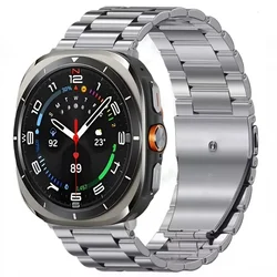 Premium Stainless Steel Metal Watch Strap - Elegant Bracelet Wristband in 47mm Size - Galaxy Ultra 47mm (Titanium gray)