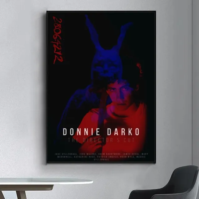 Poster Fatto A Mano Donnie Darko - Opera D'Arte Firmata 23x32.5 Cm | Decorazione Moderna - Foto 4