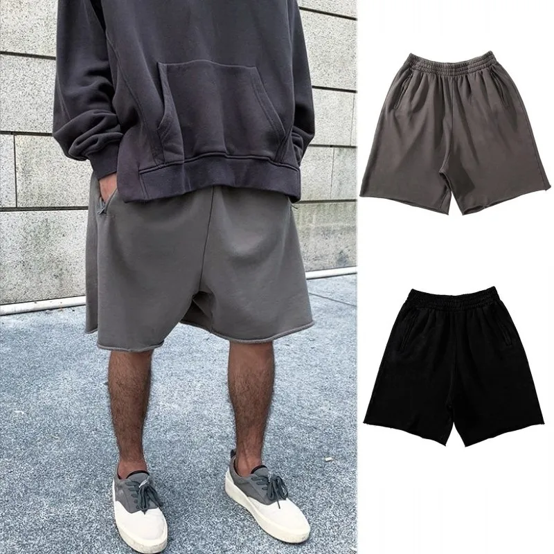 Men's Grey Cotton Shorts Image 6