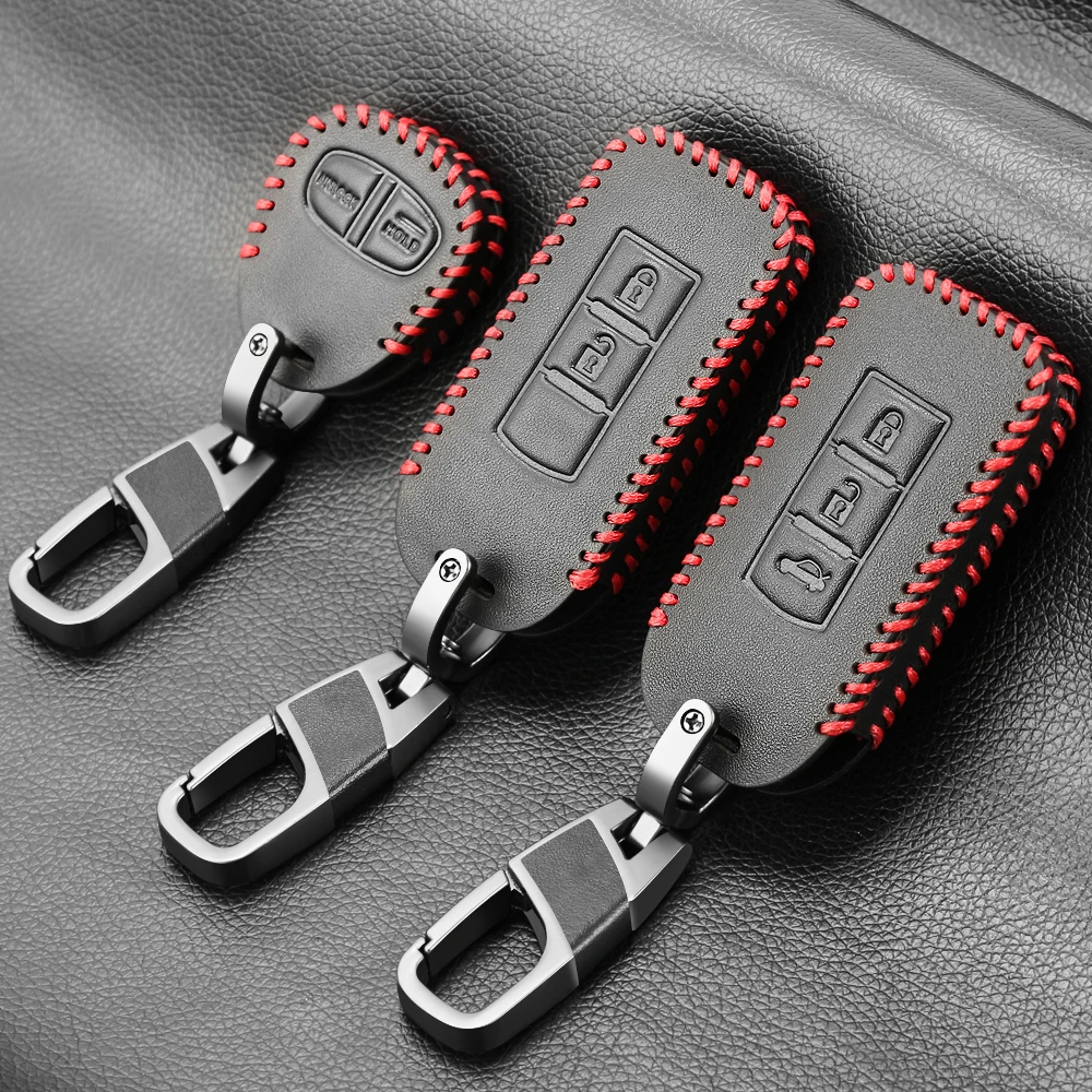 Key case leather car key case cover set for MITSUBISHI OUTLANDER Lancer EX ASX colt Grandis Pajero sport