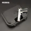 1:3 Metal Model Gun Keychain Plastic Case Miniature Alloy Pistol Suitcase 2