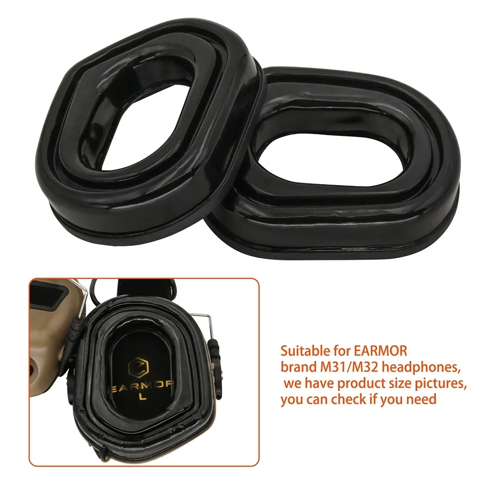 Tactical Headset Adapter Gel Ear Pads for OPSMEN EARMOR M31/M32 Electronic earmuffs Militar Airsoft Shooting Headphone Adapter
