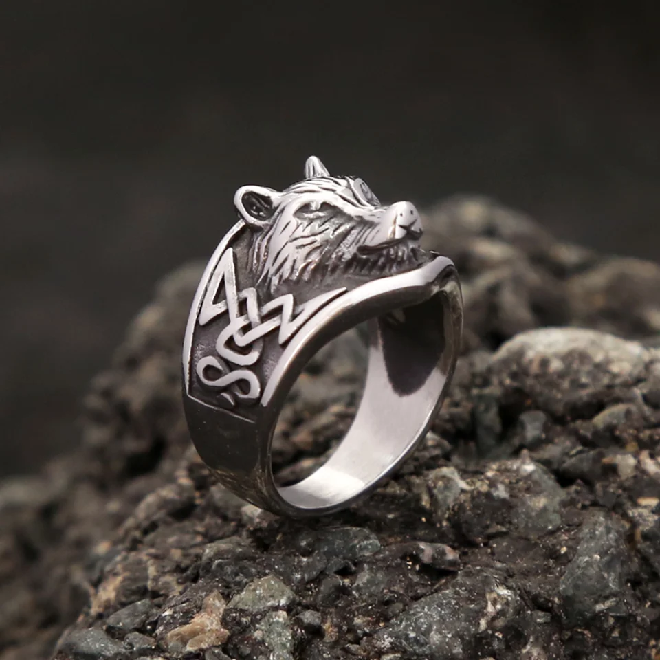 Celtic Wolf Viking Ring - Valhalla Vikings