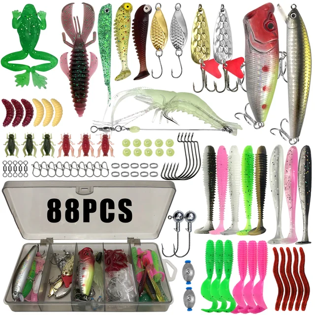 Fishing Lure Kit with Tackle Box 6