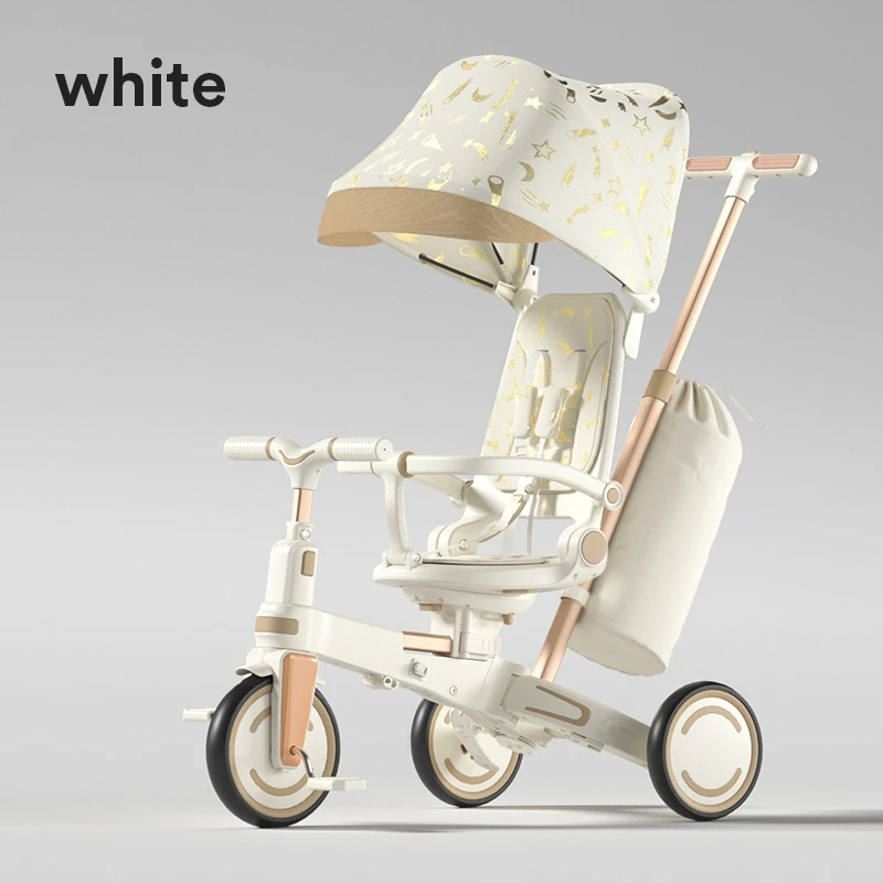 Lightweight three-wheeled baby stroller Two-way seat Multifunctional children's pedal tricycle Lightweight children's bicycle