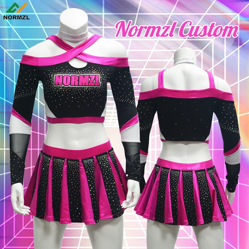 Uniformes Cheerleading Tecido Oem Meninas Jovem Atacado Cheerleaders
