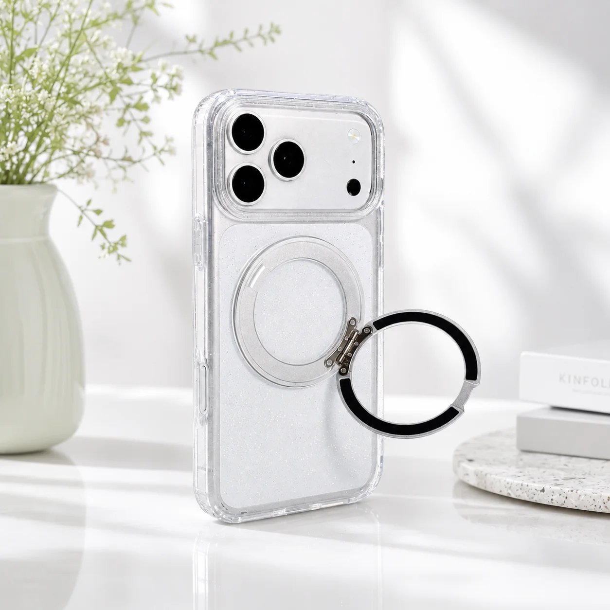 Luxury Cute Flower Design Shockproof Phone Case - Soft Silicone Cover