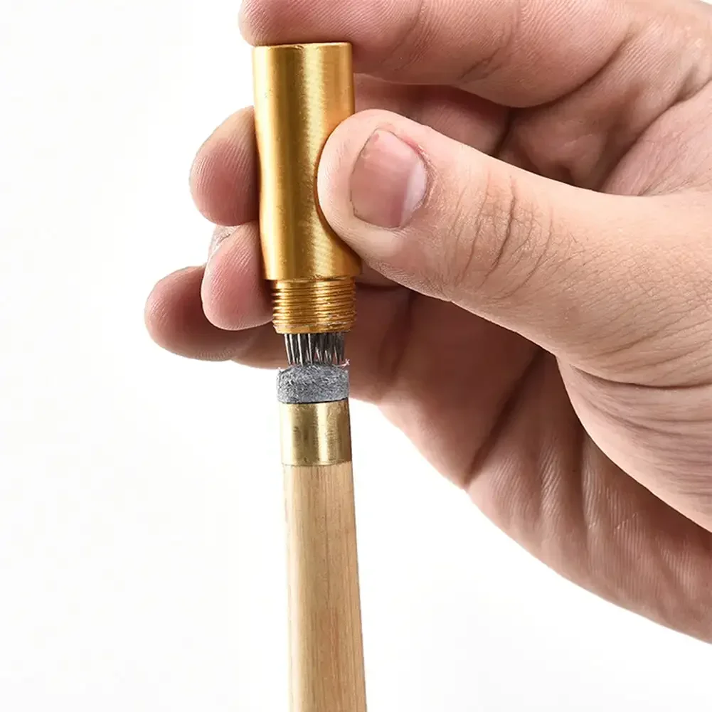 Billiard Snooker Pool Cue Tip Shaper Pick Pricker scuffer tapper tip Repair Tool Leather cue Needle stainless steel keychain
