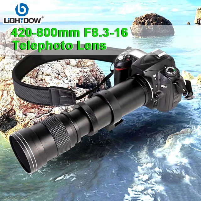 420-800mm F8.3-16 Telephoto Zoom Lens Optical for Canon EOS 5D 6D 7D 50D 60D 70D 80D 90D 450D 500D 550D 600D 700D SLR Camera