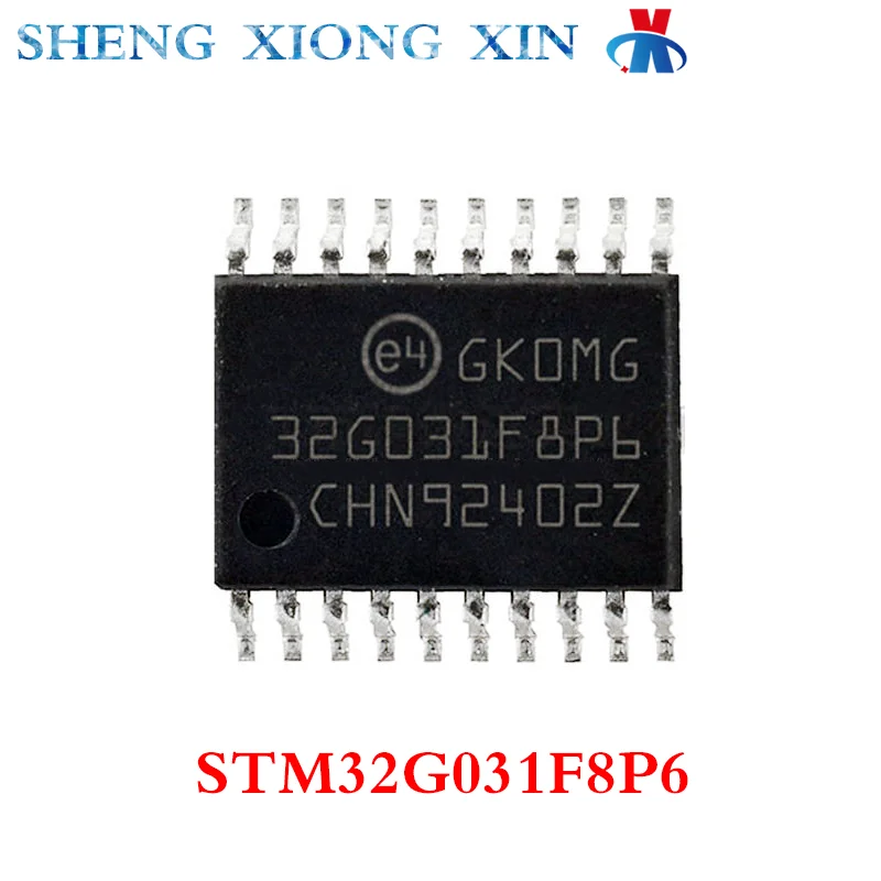 

5pcs/Lot 100% New STM32G031F8P6 TSSOP-20 32-bit Microcontroller-MCU STM32G031F8P6TR 32G031F8P6 Integrated Circuit