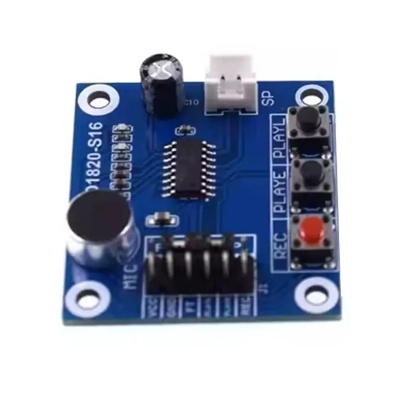ABZW DIY 사운드 녹음 음성 모듈 5Pcs ISD1820 텔레다이폰 음성 녹음 재생 보드