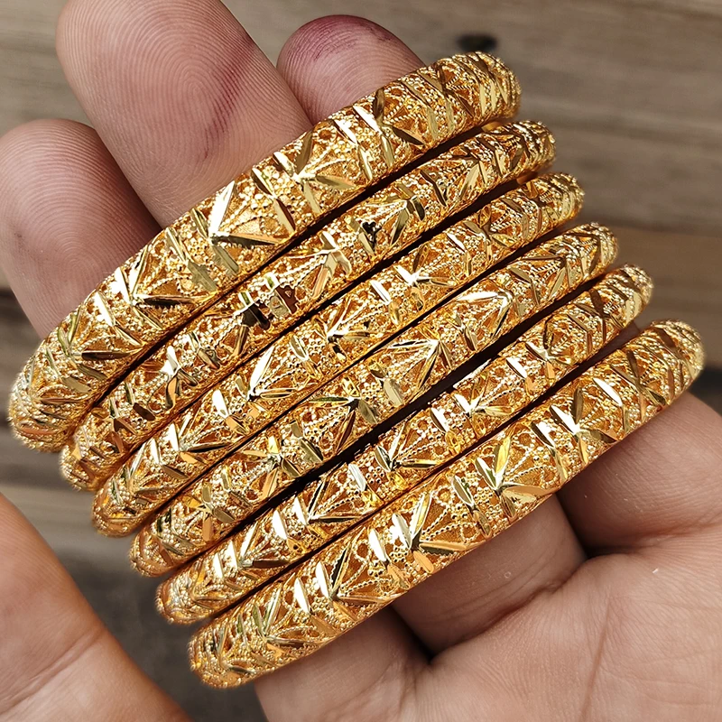 6-Piece Gold Color Bangle Set 5