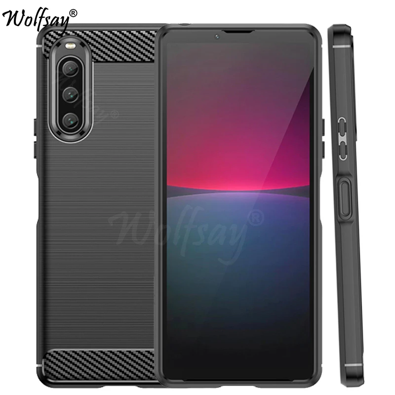 Per Sony Xperia 10 V Custodia Paraurti In Silicone Copertura In Fibra Di Carbonio Per Sony Xperia 10 V 5 10 Iv 10 Iii Custodia Per Sony Xperia 10 V Ca