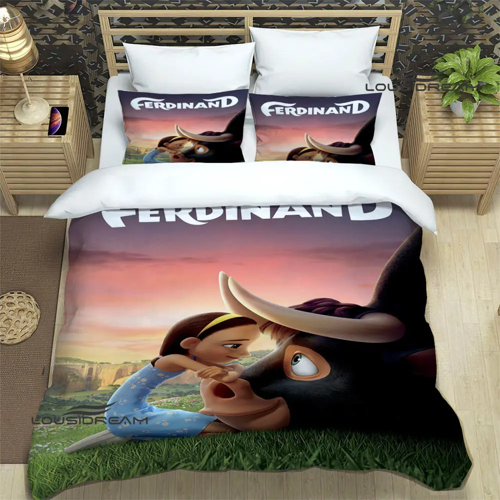 

ferdinand cartoon printed Bedding Sets exquisite bed supplies set duvet cover bed comforter set bedding set luxury birthday gift