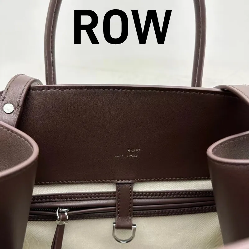 R0W Classic Women's Handbag Women's 12 inch Margaux Red Plain Silver Accessories Large Capacity Handbag