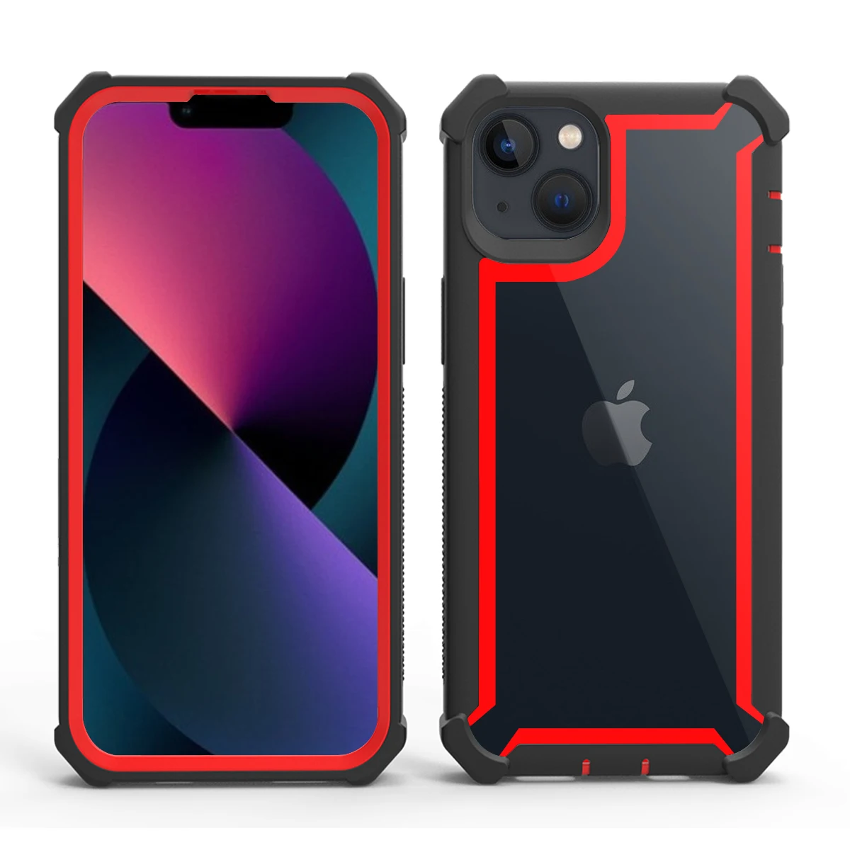 Clear Hybrid Rugged Anti-Shock Phone Case with Doom Armor Protection
