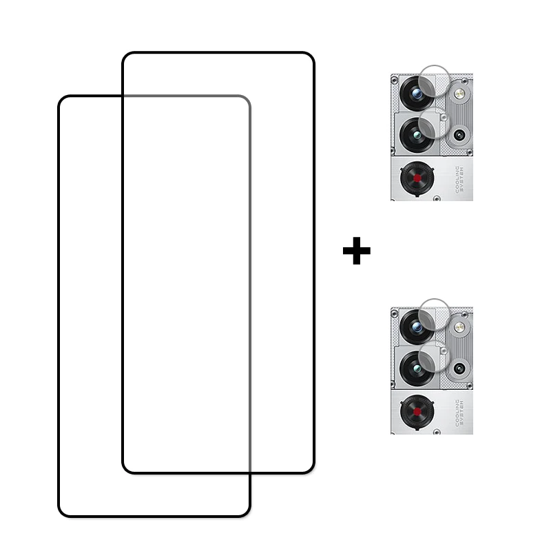 Premium Full Cover Tempered Glass Screen and Camera Protector