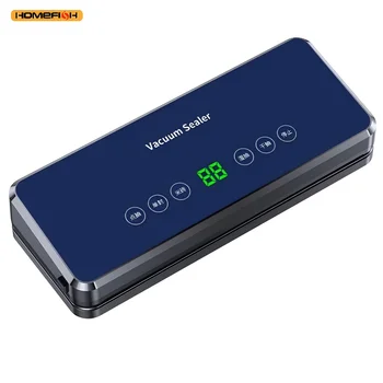 HOMEFISH-Mini Fully Automatic Vacuum Sealer Machine, Plastic Sealing, Dry and Wet Vacuum Packaging for Food Preservation 1