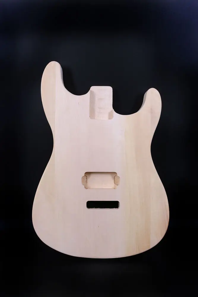 

Yinfente Fit Diy Guitar Body Basswood Single Pickup Hole Unfinished Style Guitar Bodie