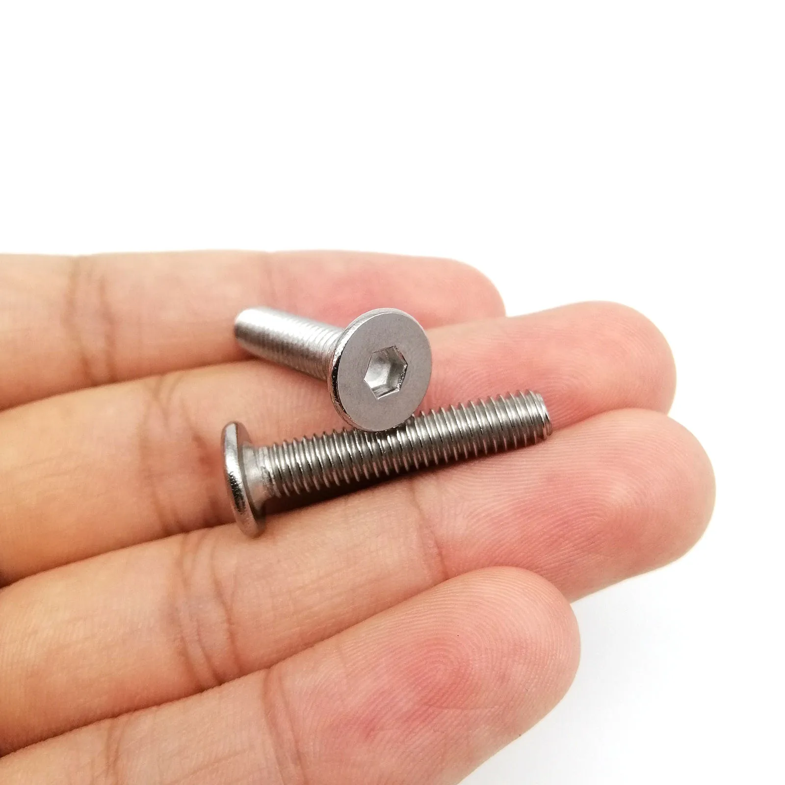 Hexagon Socket Screw Hex Socket Cap Screw Stainless Steel Screws Stainless Steel Screw M2 M2.5 M3 M4 M5 M6 M8 A2 304 Stainless Steel Hex Hexagon Socket Ultra Thin Flat Wafer Allen Head Screw Bolt L=3-100mm