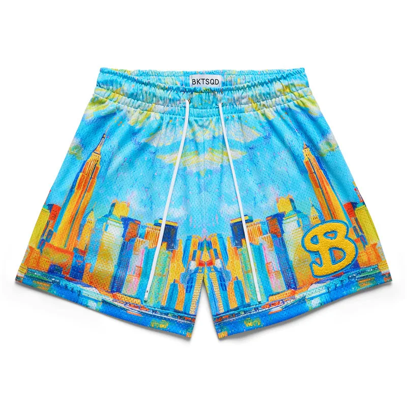 2025 BUCKETSQUAD Summer Mesh Basketball Shorts Men's Quick Drying Brand Sports Shorts Casual Trendy Running  Shorts Mens 3