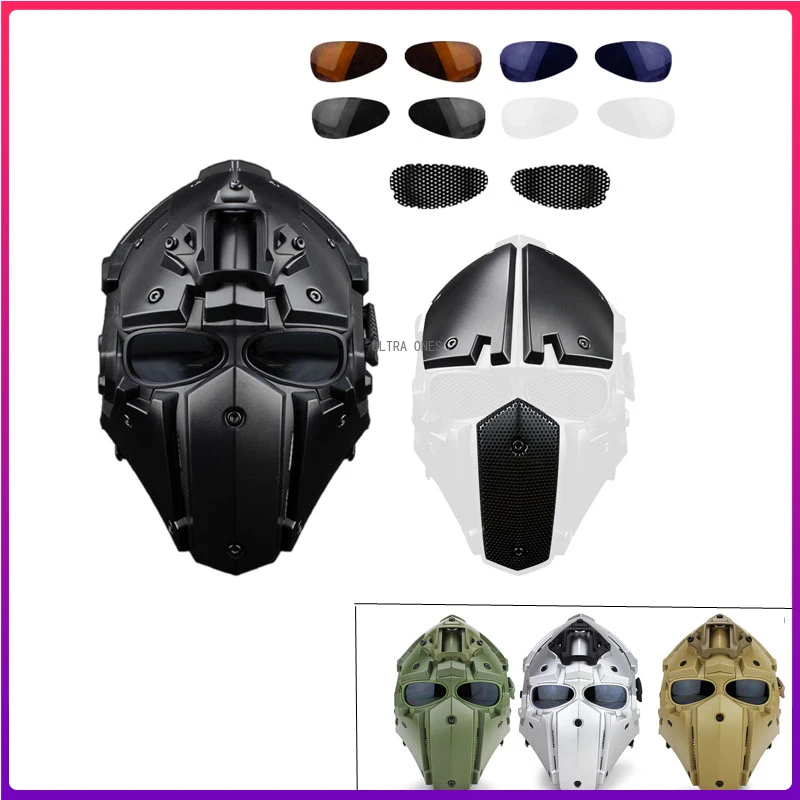 

Tactical Helmet Paintball Airsoft Strong Impact Resistance Soft Pad Full Covered Helmets CS Wargame Shooting Combat Equipment