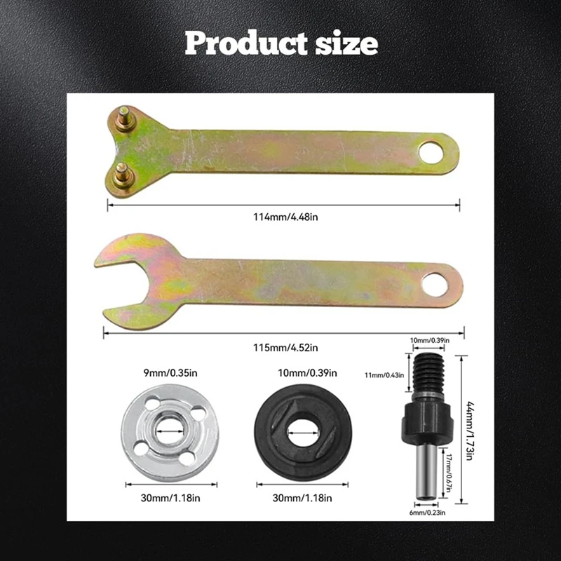B-T Electric Drill Angle Grinder Connecting Rod Set, Drill Angle Grinder Accessories Tool For Cutting Polish Disc And Polish