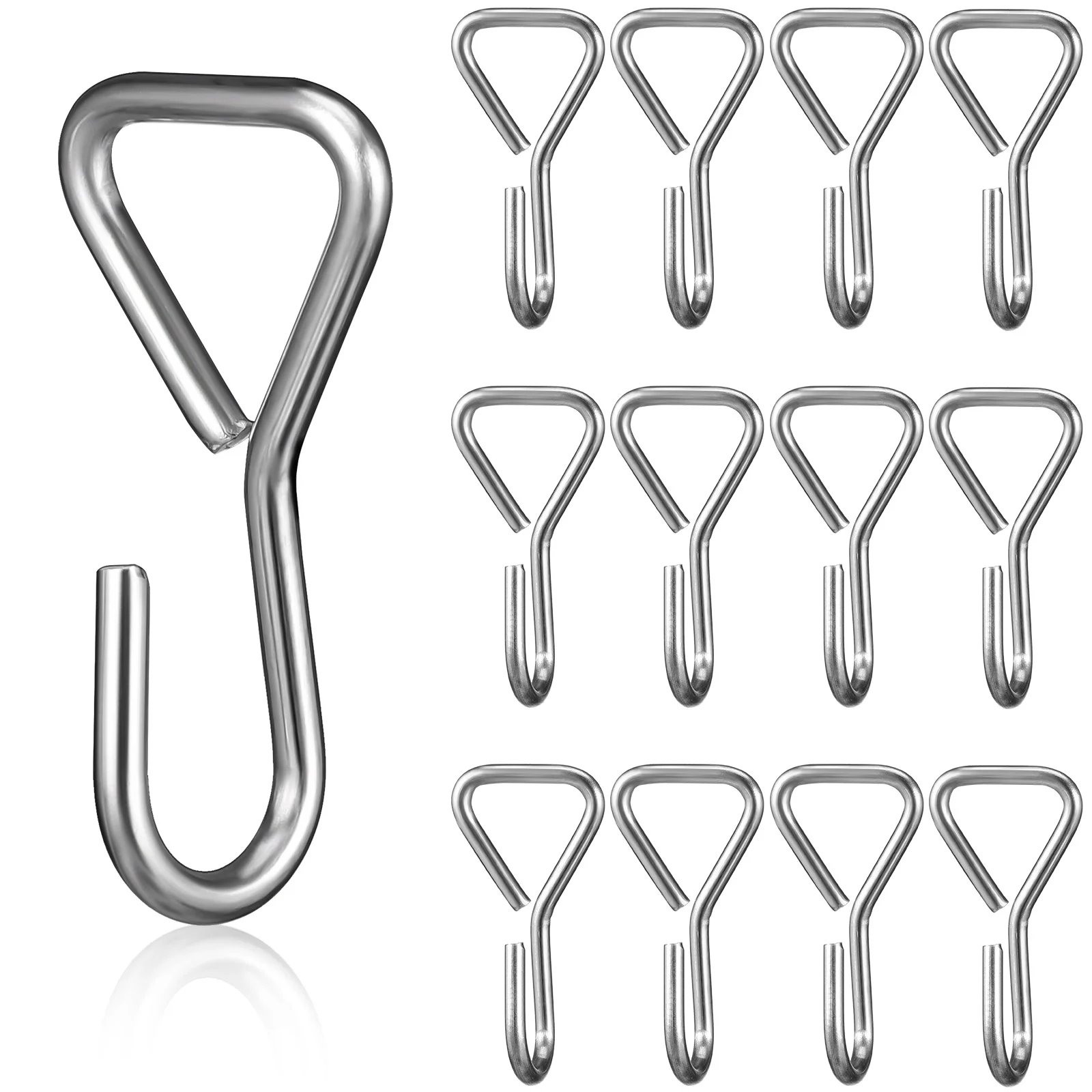 

100 Pcs Strap Hook Stainless Steel Camping Hooks For Hanging Heavy Duty Cargo Metal
