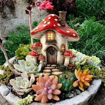 mushroom house art 1