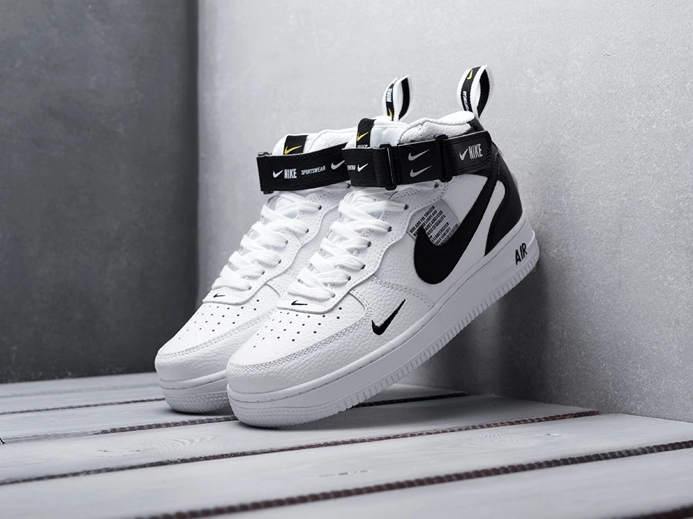 recuerda intimidad Afectar Nike zapatillas Air Force 1 07 mid LV8 para mujer, color blanco,  demisezon|Zapatos vulcanizados de mujer| - AliExpress