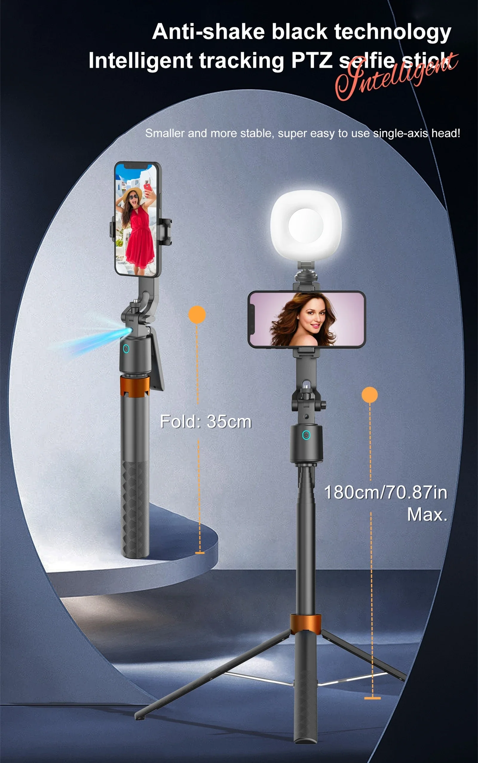 360° Tracking Selfie Tripod 3