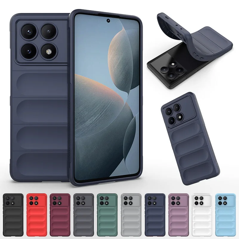 POCO X6 Pro M6 5G F5 Pro X5 M5 X4 Pro M4 Pro F4 X3 GT F3 C65 C55 충격 방지 갑옷 헤비 듀티 커버 용 에어백 안티 드롭 케이스