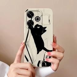 Fashion Aesthetic Soft Liquid Silicone Shockproof Protective Phone Case - Anti-Slip Back Cover for Xiaomi Poco M6 4G (TYW605)
