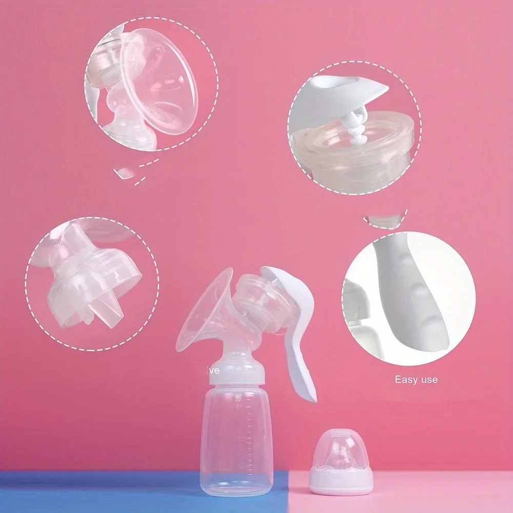 Manual Breast Feeding Pump Nipple Manual Suction Milk Feeding Breasts Pumps Milk Bottle Sucking Postpartum Supplies Accessories