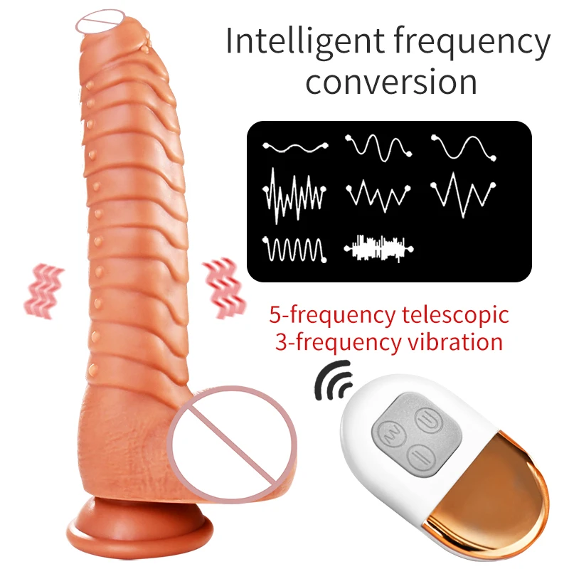 Fully Automatic Dildo Sex Toys for Women 8 Speeds Thrusting Swing G-spot Stimulate Silicone Suction Cup Vibrating Dildo Sex Shop