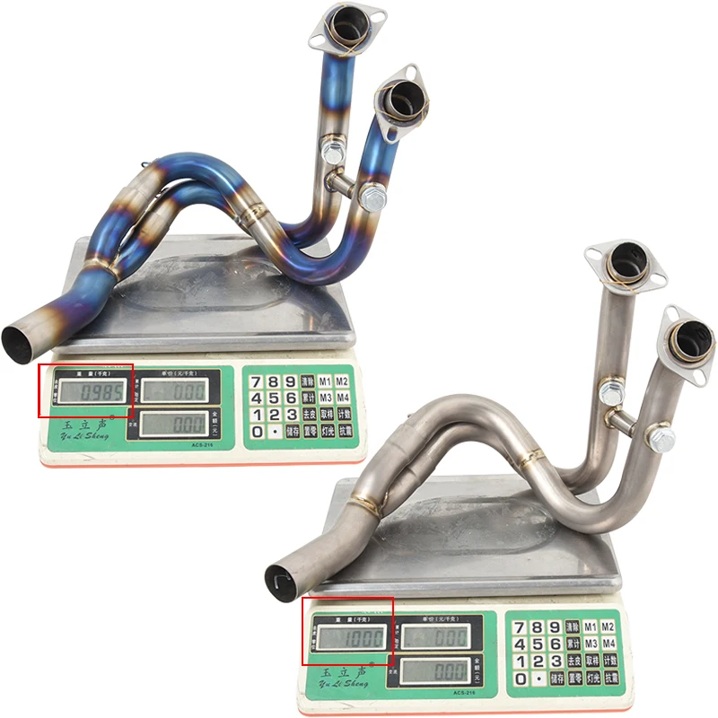 Slip On Motorcycle Exhaust Modify Titanium Alloy Front Link Pipe For CFmoto NK400 NK650 400GT 650GT 400TR 650TR 2019-2023 Years - Image 6