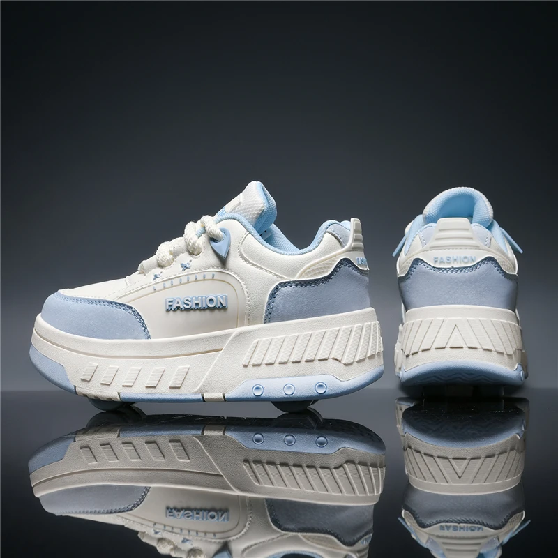 Roller Skates For Girls With Four Detachable Wheels Comfortable_voghion.com