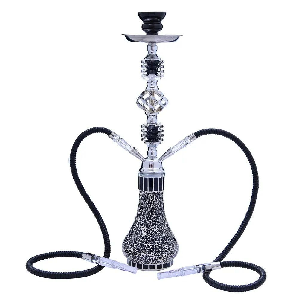 Glass Shisha Set Hookah Pot Conventional Hookah with Hose Glass Base Flask Shisha Nargile Cachimbas Accessories Water Pipe