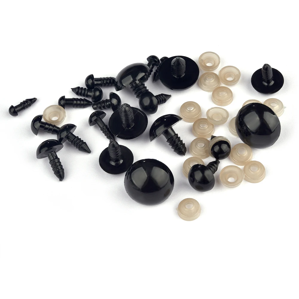 50/100pcs 5-18mm Plastic Safety Eyes Eyeball Doll Accessories For Toys Amigurumi Diy Kit Crafts Eyes Animal Doll Decor