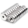 Super Strong Round Base Cup Neodymium Magnets with Holes,16mm Ring Rare Earth Magnets Heavy Duty, Countersunk Holes Pot Magnet 1