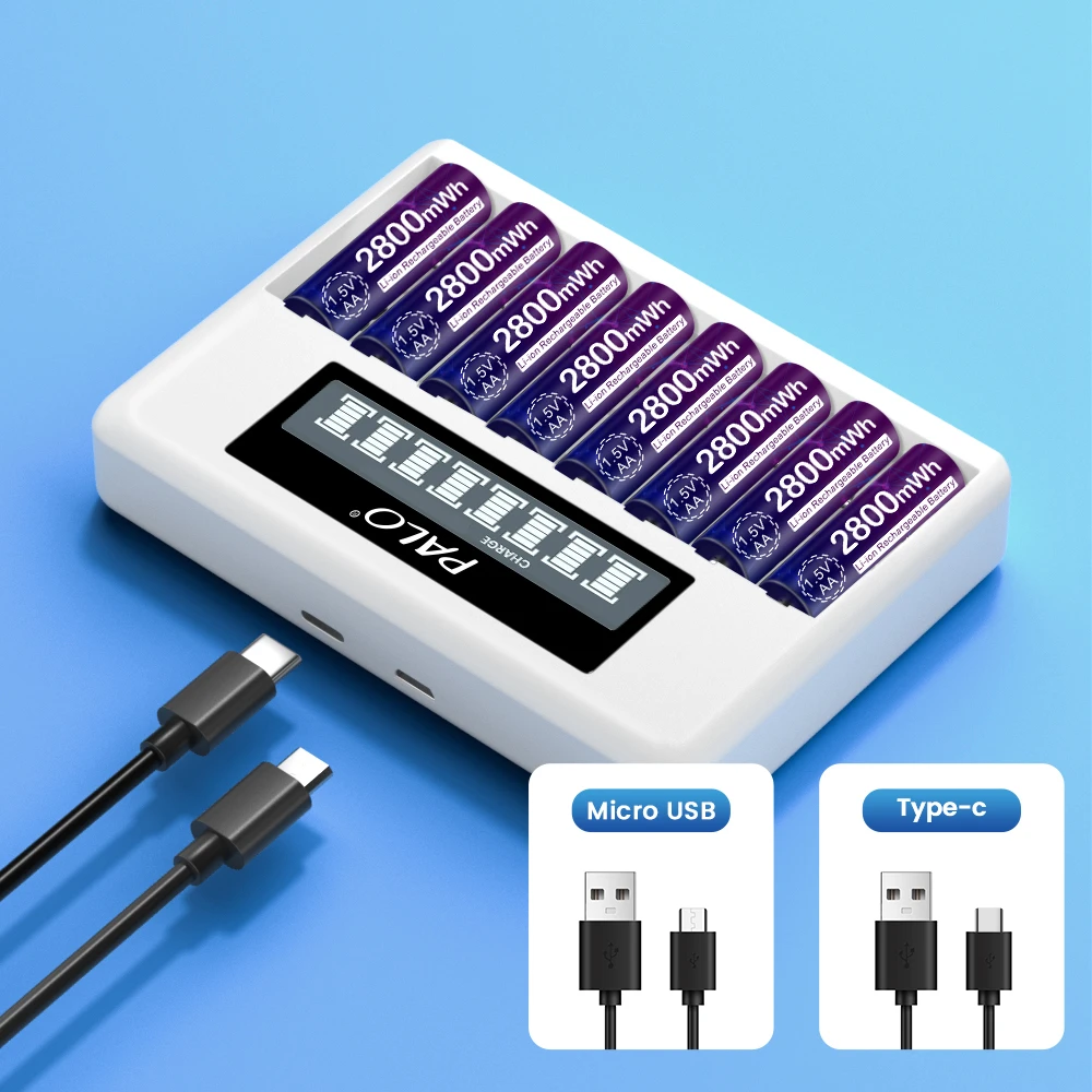 Bateria Recarregável Li-ion com Carregador 1.5 v 2a Células para Controle Remoto Relógio Brinquedos Câmera - Image 6