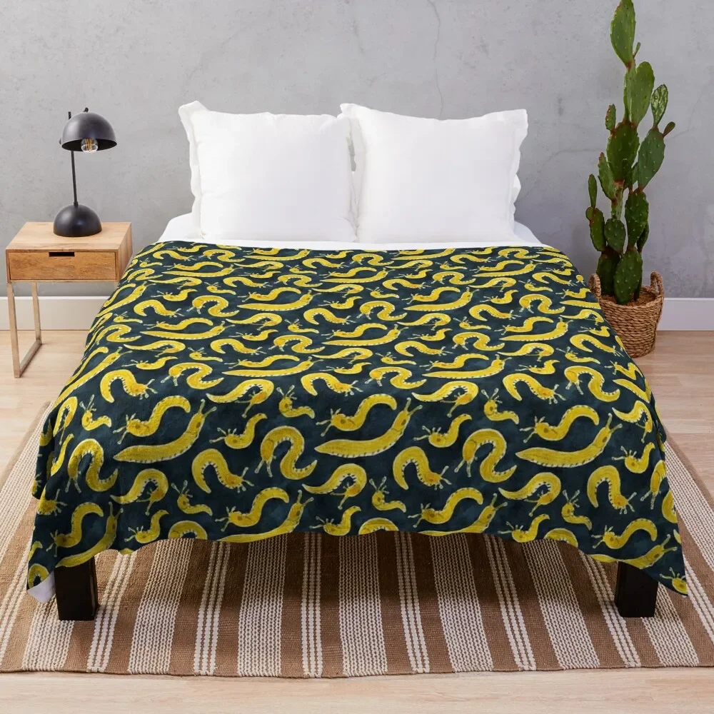 

SLUG PARTY Banana Slug Print Throw Blanket Baby Bed sofa bed Blankets