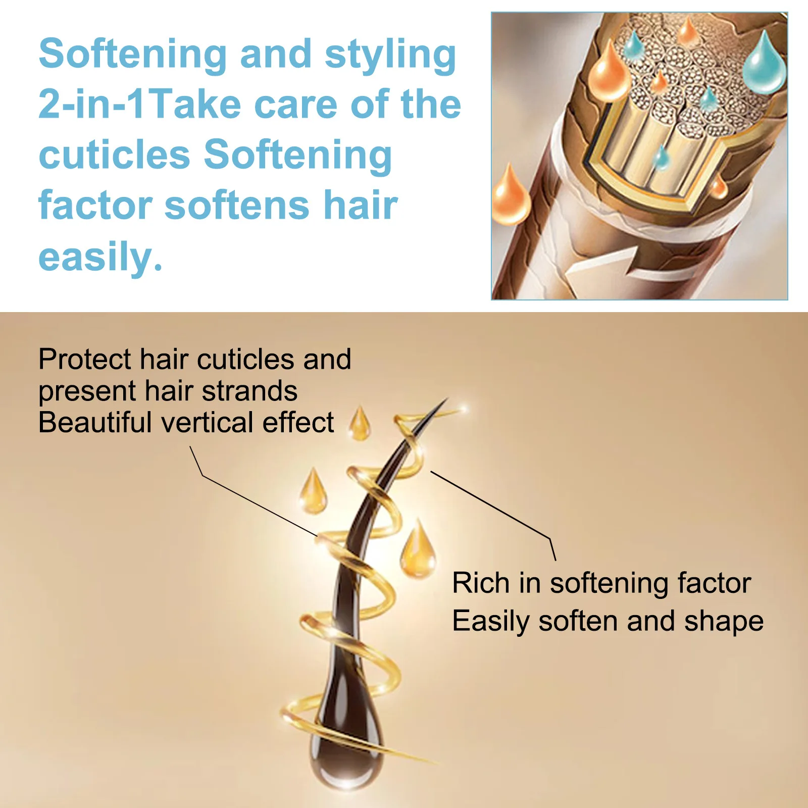 Keratin For Permanent Hair Straightening Cream Hair Straightener Smoothing Cream For Curling Magic Care 60ml