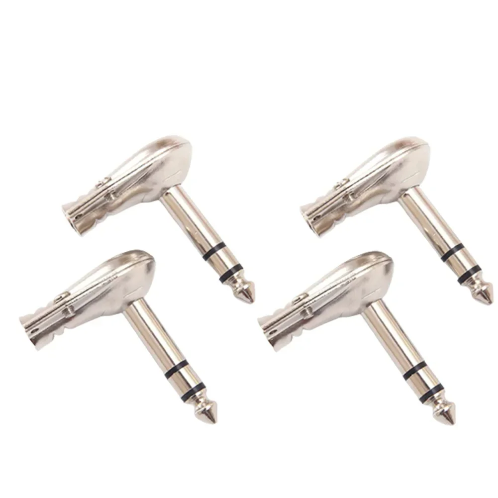 6.35 Mono Connector Right Angle Pancake Plug For Effect Pedals - Audio